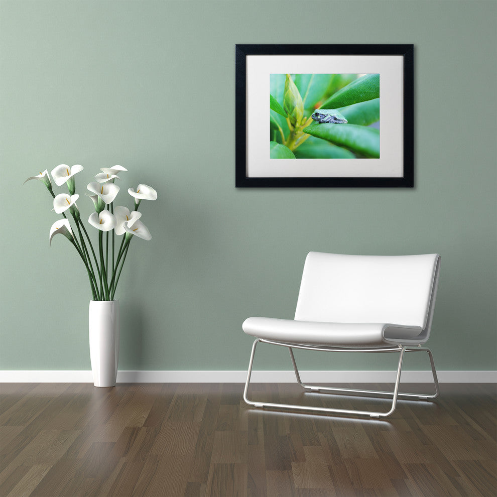 ''Balance'' Matted Framed Canvas Art by Monica Mize