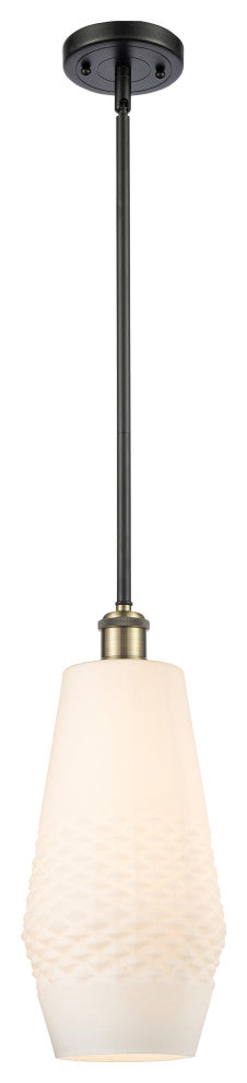 Innovations 516-1S-BAB-G681-7 1-Light Mini Pendant, Black Antique Brass