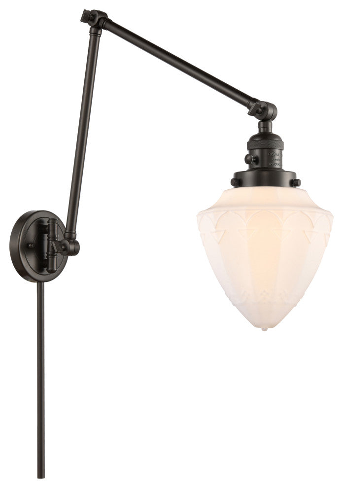 Innovations 238-OB-G661-7 1 Light Swing Arm, Switch, Oil Rubbed Bronze