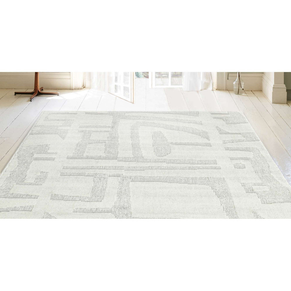 Savanna Diablo Area Rug, Ivory, 2'6"x8'