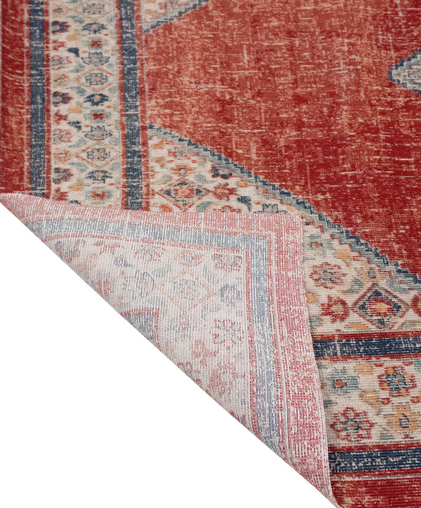 Noori Rug Low-Pile Roderick Red/Beige Rug