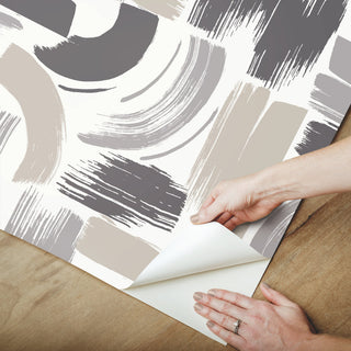 Modern Brushstrokes Peel & Stick Wallpaper