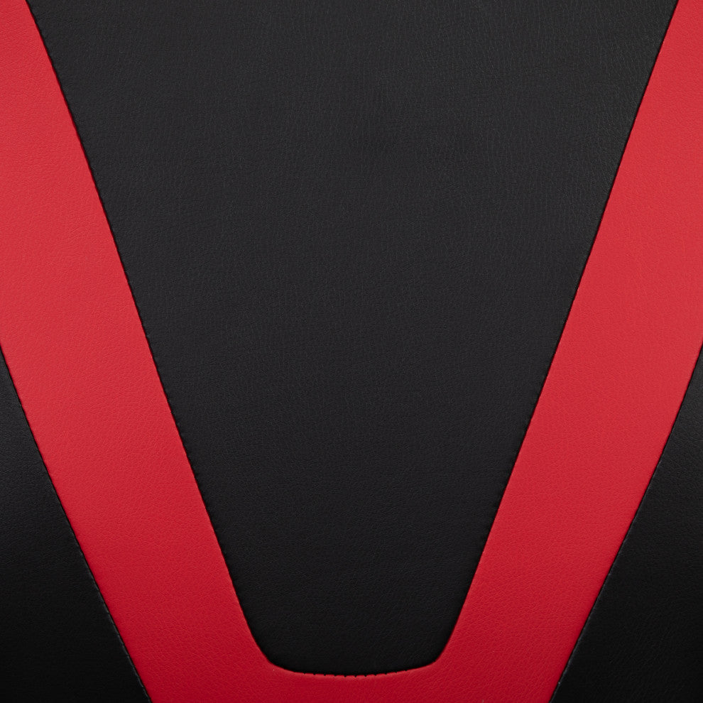 Gaming Desk and Reclining Chair Set, Red