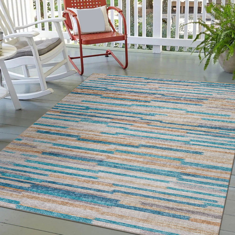 Indoor/Outdoor Sedona SN8 Riviera Machine Washable 5' x 7'6" Rug