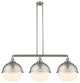 INNOVATIONS 213-SN-HFS-121-SN-LED 3-Light Island Light Brushed Satin Nickel