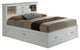 Mendota Storage Bed, White, King