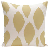 Geometric Decorative Outdoor Pillow, Yellow, 20"x20"