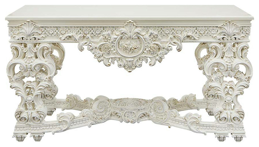 Acme Adara Sofa Table Antique White Finish