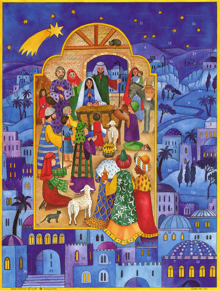 Sellmer Advent- Large Nativity Window