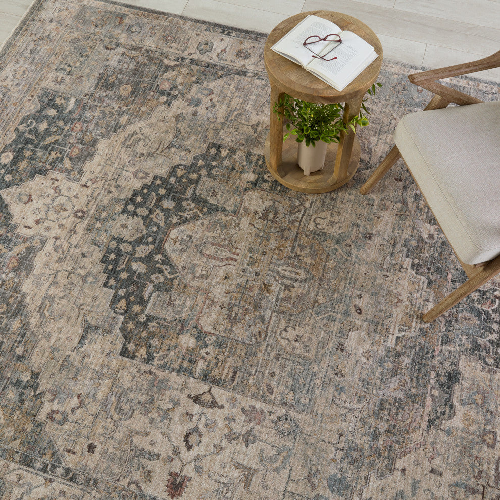 Jaipur Living Starling Medallion Tan/ Slate Runner Rug 2'9"X8'