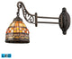 ELK Lighting Mix-n-Match 1-Light LED Swingarm Sconce, Tiffany Bronze
