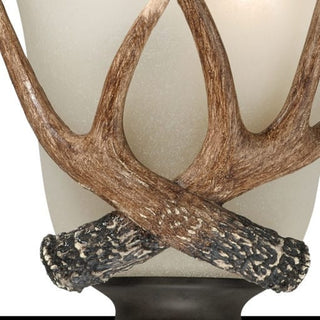 Yoho 9-in Antler Wall Light Black Walnut