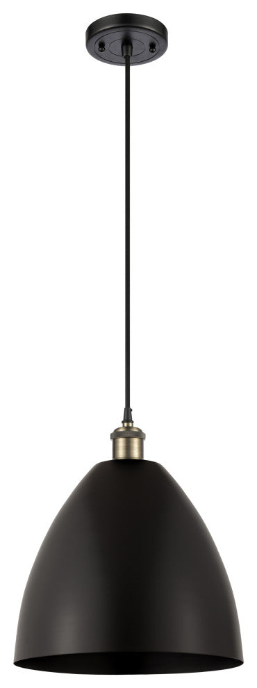 Ballston Dome Mini Pendant, Black Antique Brass, LED