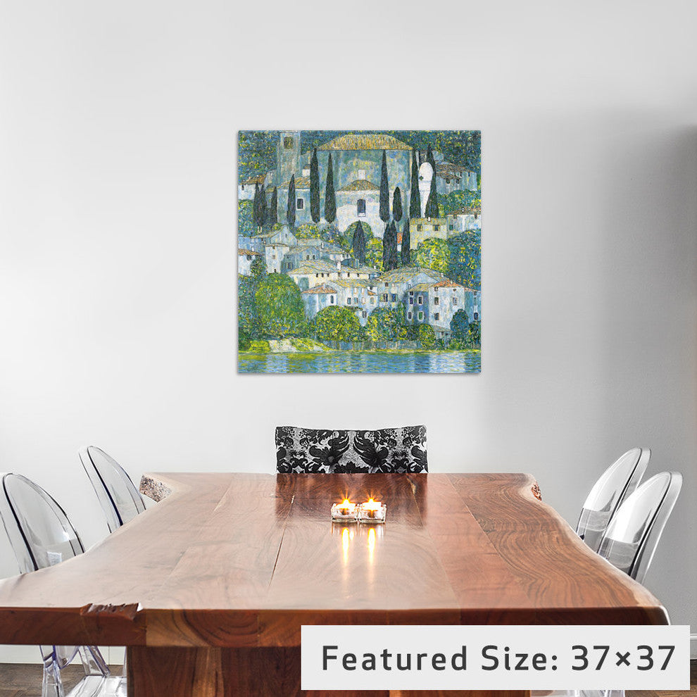 "Kirche In Cassone, Church In Cassone" Wrapped Canvas Print, 26x26x1.5