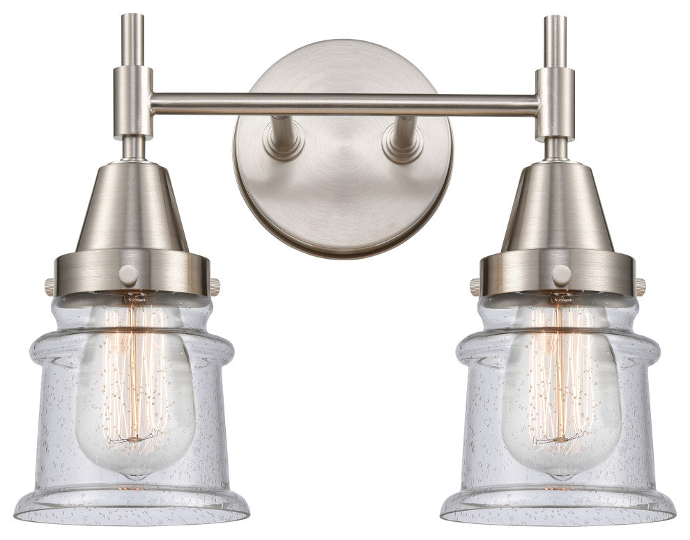 INNOVATIONS LIGHTING 447-2W-SN-G184S-LED Caden 2 Light 17 inch Bath Vanity Light