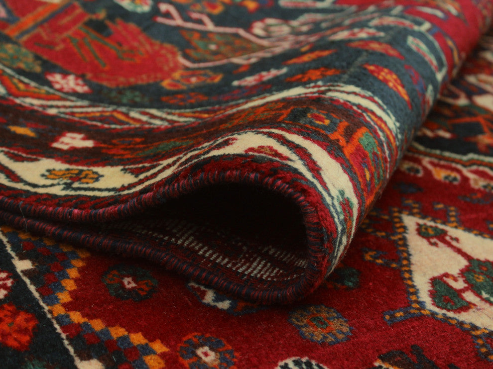Fine Vintage Distressed Brylee Red Rug