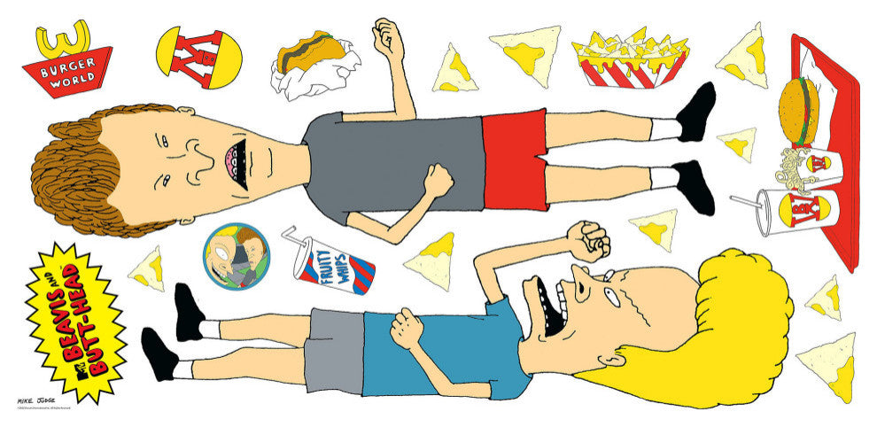 Beavis And Butt-Head Peel And Stick Giant Wall Decals