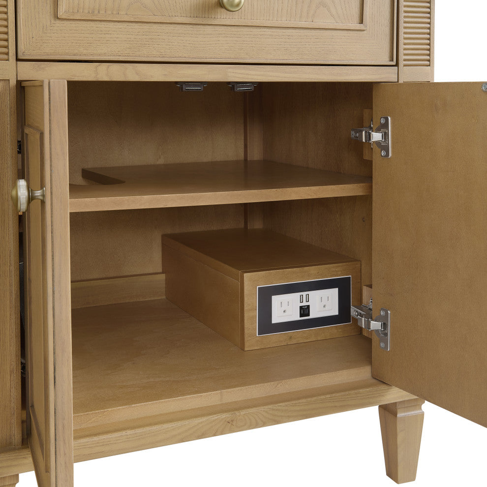 Lorelai 72" Double Vanity, Light Natural Oak