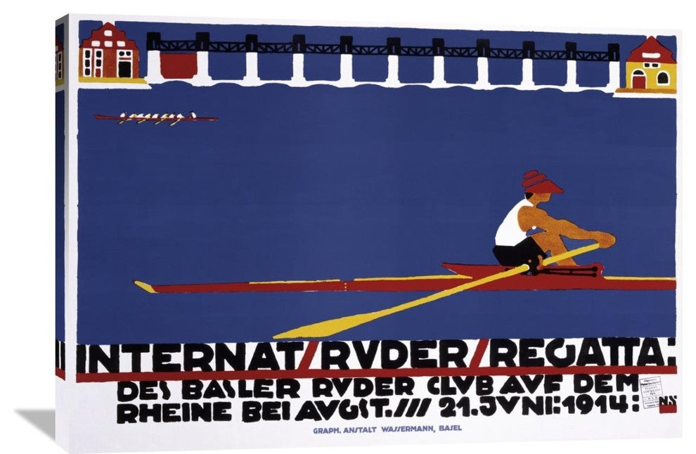 "Internat / Ruder / Regatta" Artwork, 40"x28"