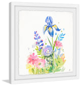 "Iris in Bloom" Framed Painting Print, 12"x12"