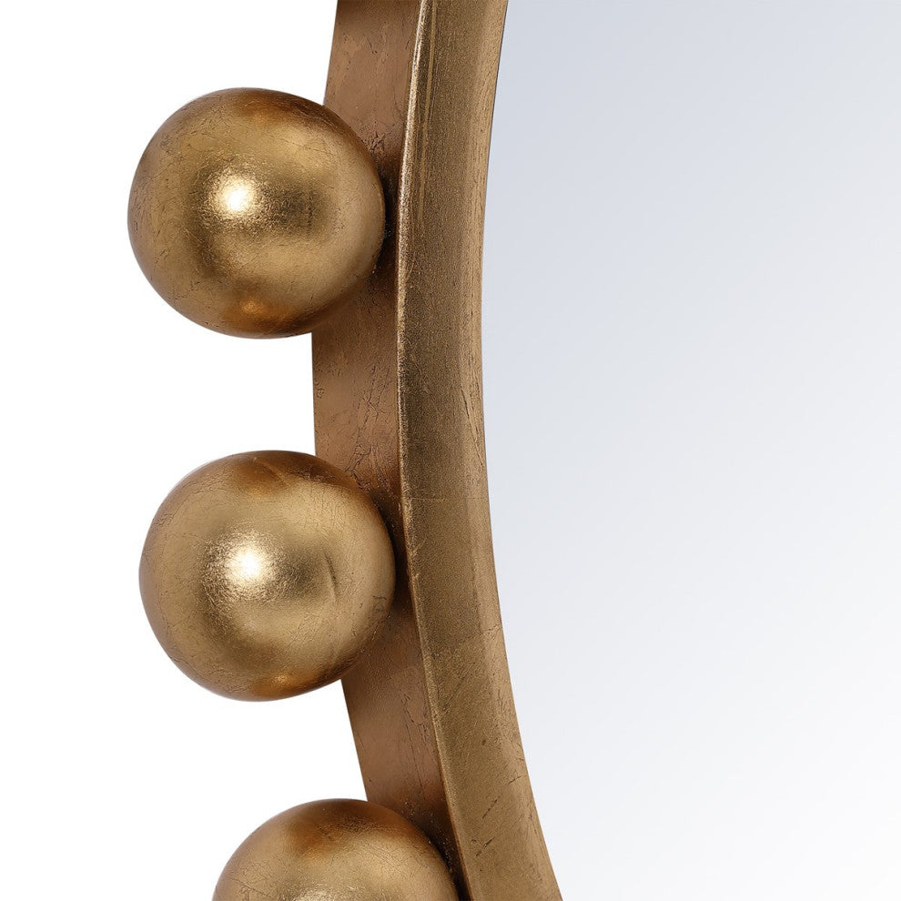 Uttermost Cyra Gold Round Mirror 09695
