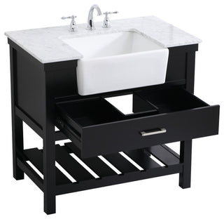 Home Living 22" Farmhouse Black-Light Bathroom Vanity