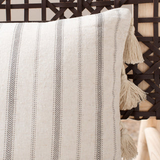 Safavieh Marcen Pillow Grey/White 20" X 12"