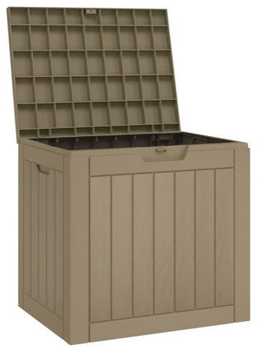vidaXL Outdoor Storage Box Patio Furniture Blanket Box Gray Polypropylene