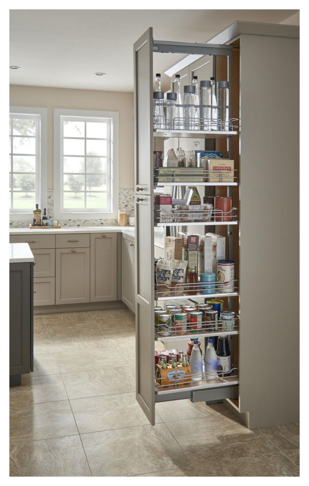 Rev-A-Shelf 5373-10 Contemporary 11-9/16"W x 73-1/2"H Soft Close - Maple