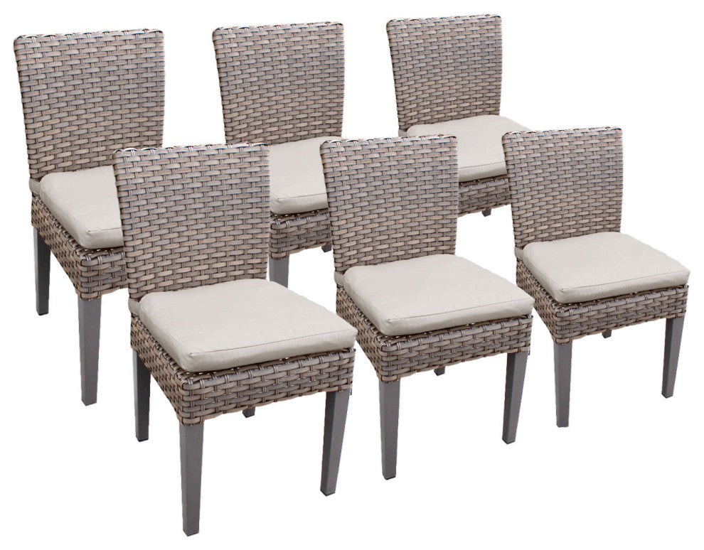 6 Oasis Armless Dining Chairs