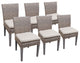 6 Oasis Armless Dining Chairs