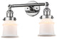 Small Canton 2 Light Bathroom Vanity Light in Polished Chrome