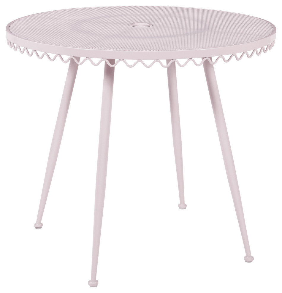 Erica Pink Wrought Iron Outdoor Cafe Table