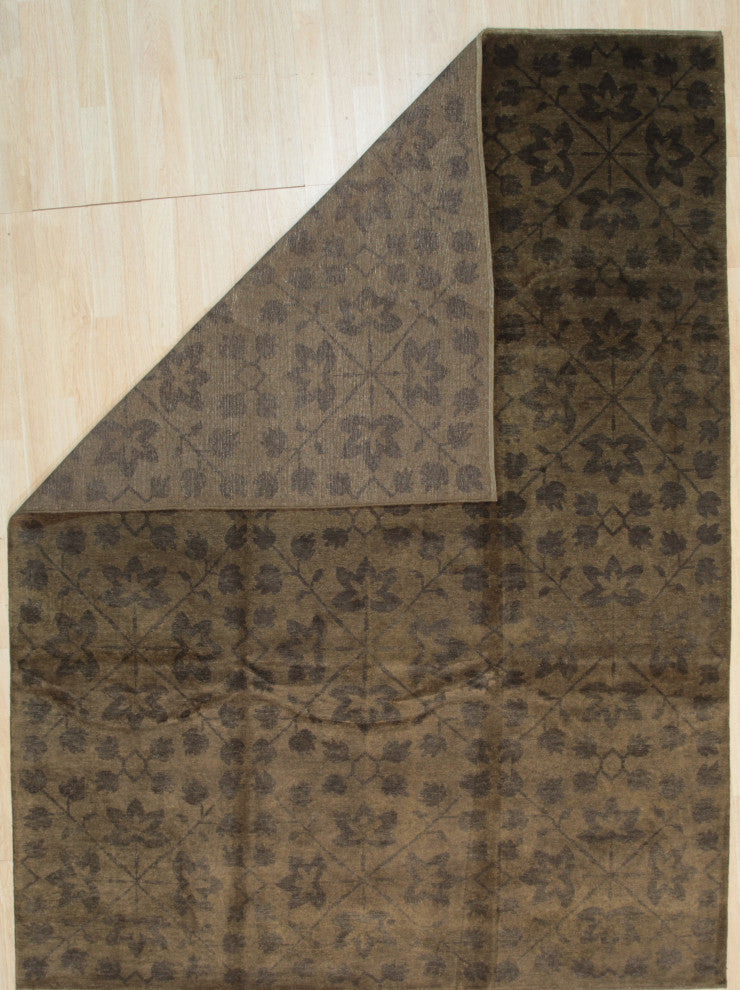 Green Transitional All Over Ningxia Area Rug
