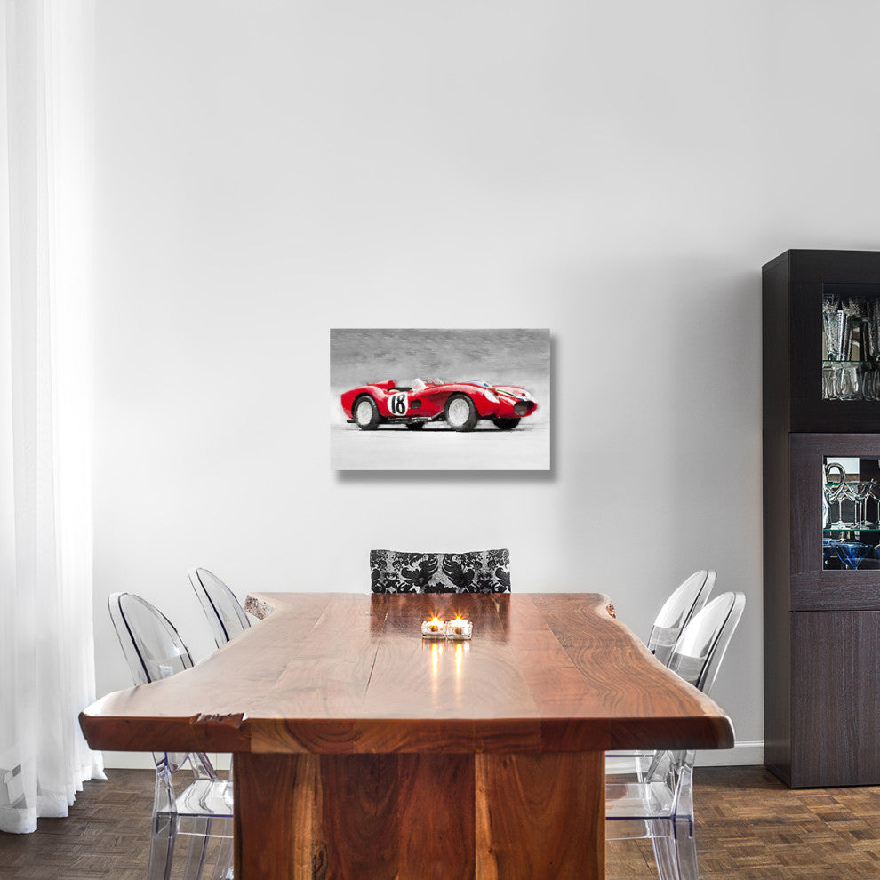 "1957 Ferrari Testarossa Watercolor" Fine Art Print