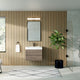 Boutique Bath Vanity, Butternut, 30", Single Sink, Wall Mount
