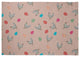 Chickens and Eggs Easter Chenille Rug, Sunwashed Red, 5'x7'
