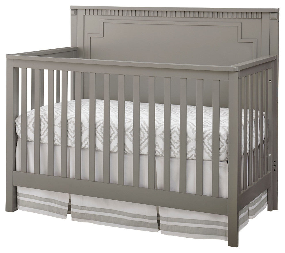 Emery 56"W Wood Convertible Crib Panel, Gray