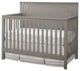 Emery 56"W Wood Convertible Crib Panel, Gray