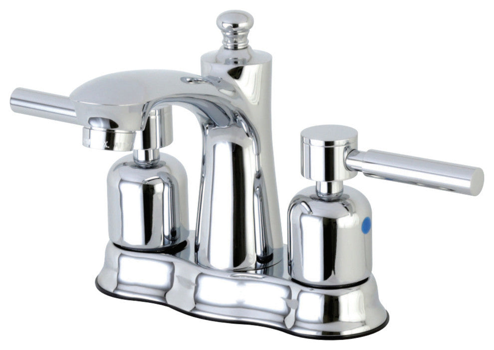 4" Centerset Bathroom Faucet WithRetail Pop-Up, Polished Chrome