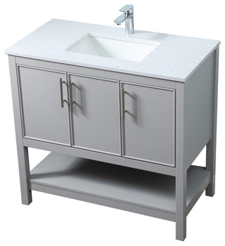 36" SIngle Bathroom Vanity, Grey