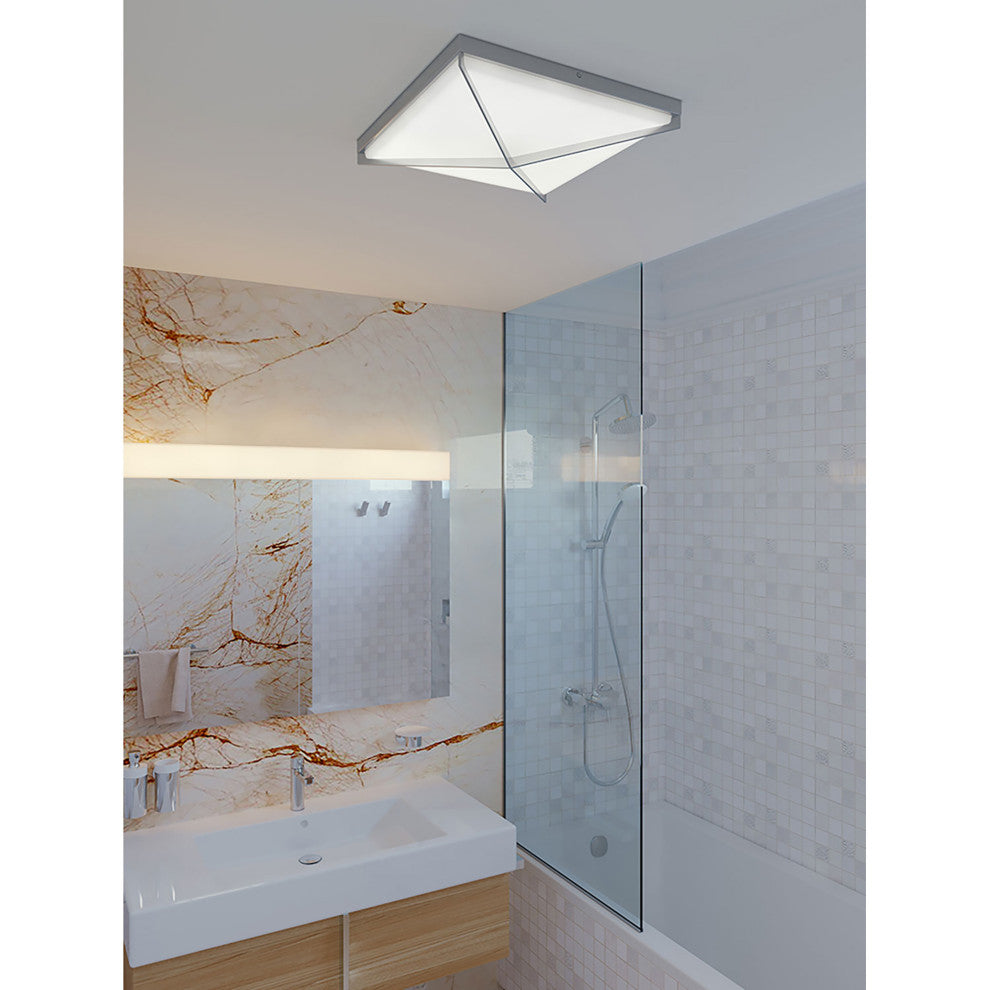 Pearson LED Flush Mount, White, 12"