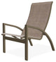 Kendall Sling Stackable Outdoor Lounge Chair, Augustine Fennel/Beachwood