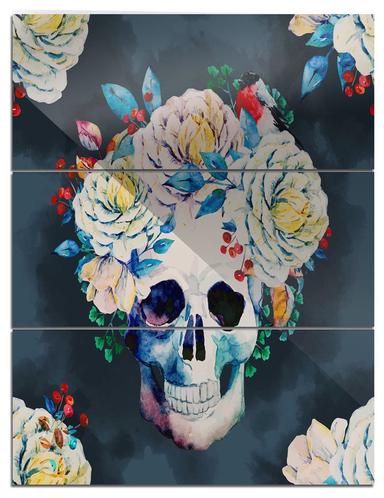 "Little Children on a Bicycle" Photo Glossy Metal Wall Art, 3 Panels, 28"x36"