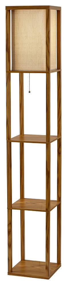 Wright Shelf Floor Lamp- Ntrl