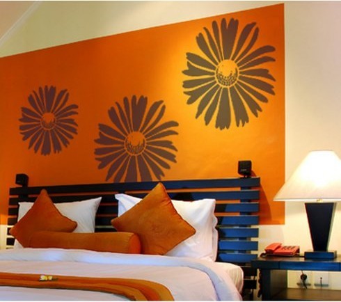 Happy Daisy Wall Art Stencil, Medium