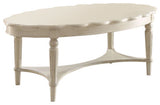 Benzara BM156814 Conventional Coffee Table, Antique White