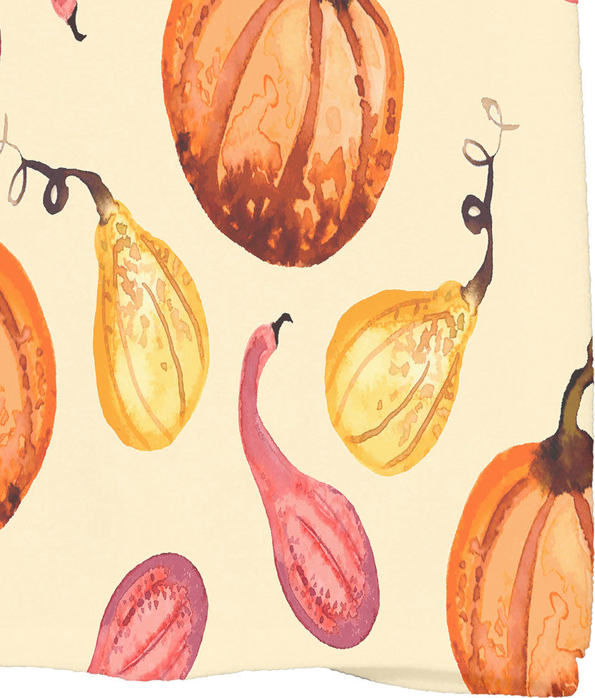 Gourds Galore 18"x30" Light Yellow Fall Print Hand Towel