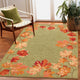 Ravella Falling Leaves Border Indoor/Outdoor Rug Moss 3'6"x5'6"