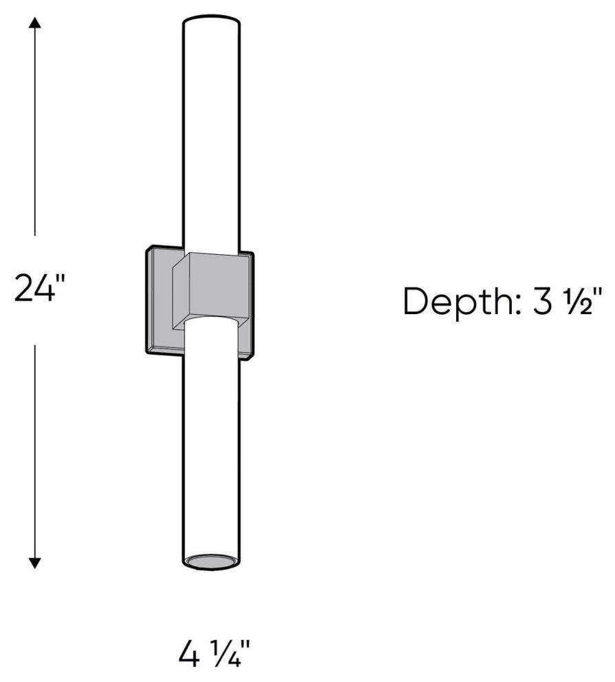 Nobel Two 24" CCT Glass LED Vanity Light